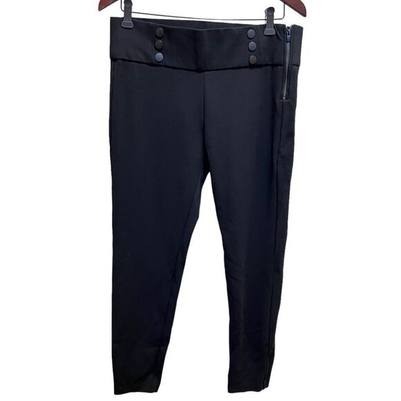 Zara Mid-Rise Leggings with Buttons Size XL - Picture 3 of 9